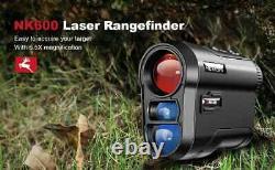Télémètre laser de golf 600M avec batterie rechargeable, pente, verrouillage du drapeau et vibration