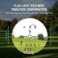 Télémètre laser de golf 600M rechargeable avec pente et verrouillage de drapeau vibration.