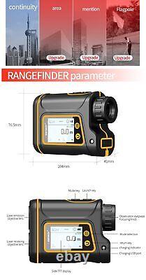 Télémètre laser de golf 600/1000/1500m Télescope de chasse Randfinder