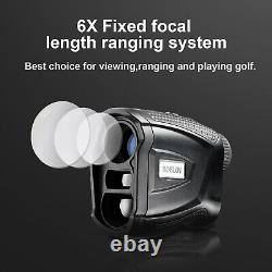 Télémètre laser de golf BOBLOV 650Yards avec verrouillage de drapeau et vibration, grossissement 6X