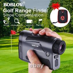 Télémètre laser de golf BOBLOV LF600AG 600M avec pente Flag Locking + Sac de golf