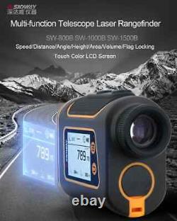Télémètre laser de golf Portée Télescope Distances Vitesse Pente 600-1500m