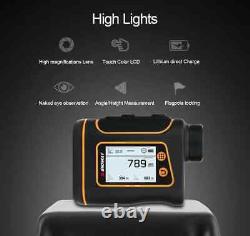 Télémètre laser de golf Portée Télescope Distances Vitesse Pente 600-1500m