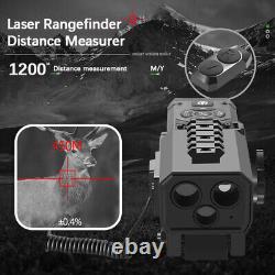 Télémètre laser numérique avec caméra vidéo de vision nocturne WIFI et viseur à batterie