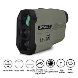 Télémètre laser pour la chasse 1000m650m Pente Verrouillage de drapeau Pente Pin Télescope de golf