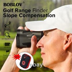 Téléscope 6x Golf Laser Range Finder Avec Charge Usb Fonction Slope + Golf Box